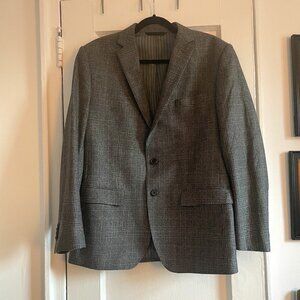 Banana Republic Plaid Wool Blazer